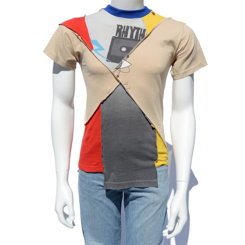 T-shirt patchwork Rhythm man
