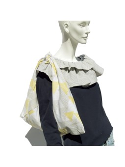 Bolso Grande Azuma-Bukuro Triángulos