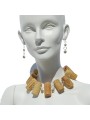 Necklace made with recycled corks