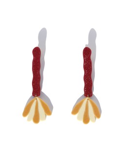 Lorena Rom "Hojas" earrings x San Fabrizzio