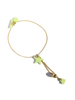 Collar de estrellas verde claro San Fabrizzio