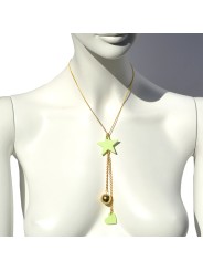 Light green star necklaces San Fabrizzio