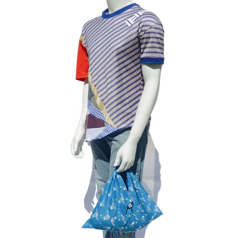 T-shirt patchwork with a azuma bukuro bag