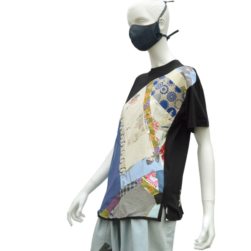 T-shirt Alubia made in patchwork  on woman