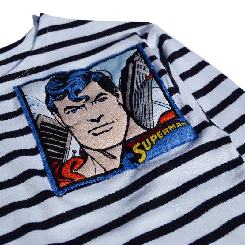 detail quilted superman