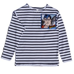 Striped T-shirt with Super Heros