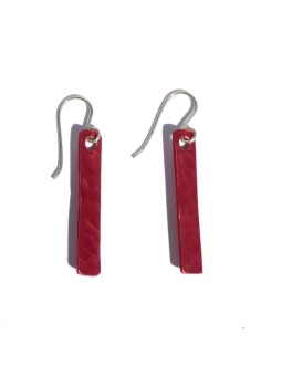 Red-Aluminium-medium -Earrings