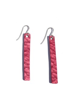 Pendientes Aluminio Rojo largos