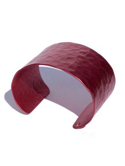 red-hammered-aluminium-bracelet