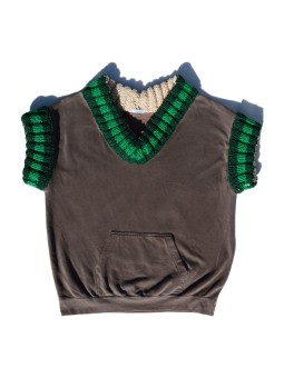 Chaleco oversize marrón