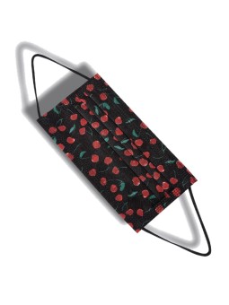 Paquete 5 Mascarillas Estampado de Cerezas