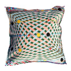 Cushion cover in pagne -...