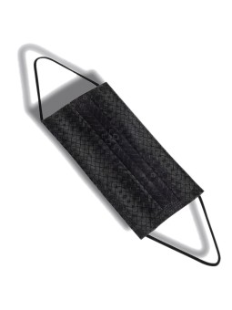 Paquete 5 Mascarillas Estampado Trenzado Negro