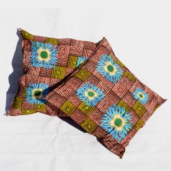Cushion cover in pagne -...