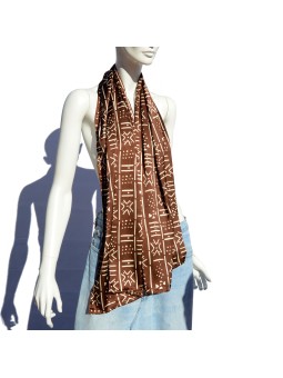 Foulard de Seda Marrón