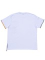 Camiseta blanca manga corta con bolsillos de patchwork XXXL