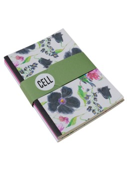 Black Poppy Ivory Notebook