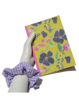 Cuaderno Amapolas Negras sobre pistacho