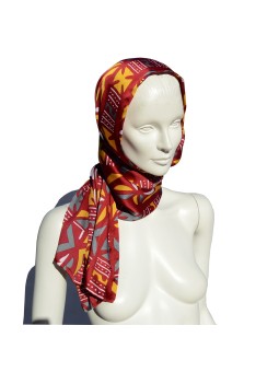 Bordeaux Silk Foulard