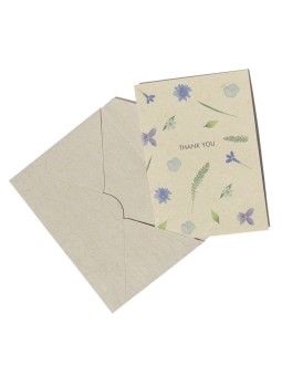 "Thank you" card made of Bee Saving Paper and envelope