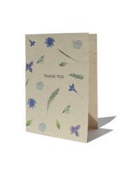"Thank you" card made of Bee Saving Paper