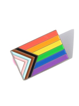 Pin de esmalte de la Bandera Progresista Daniel Quasar LGTBIQ