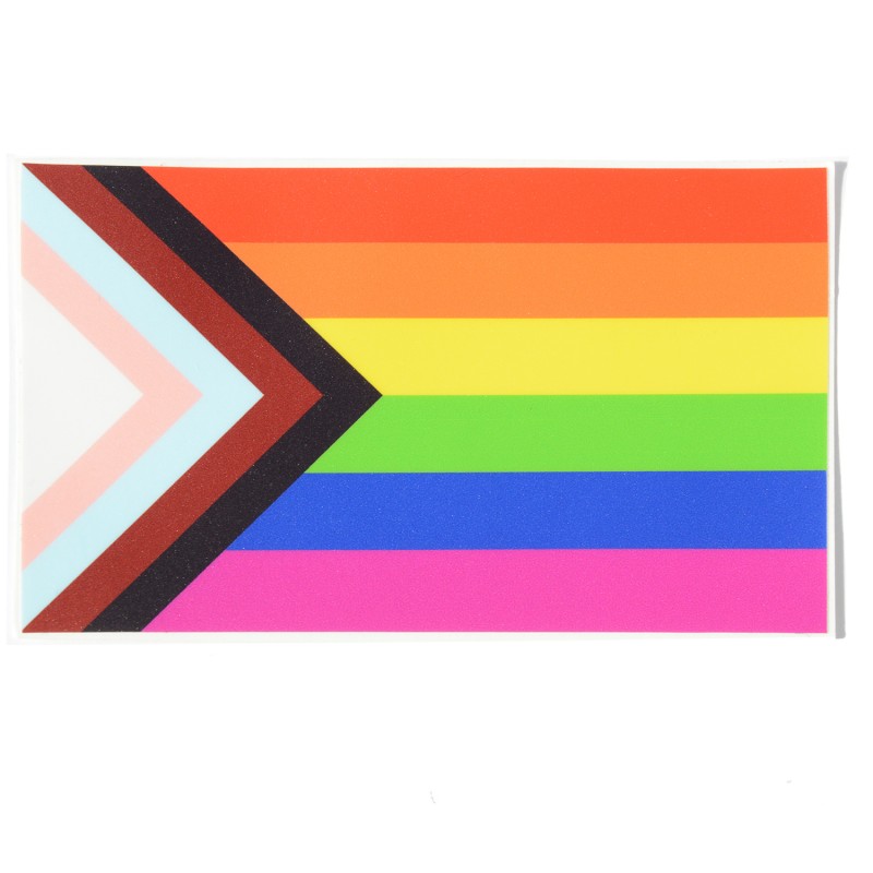 Pegatina Bandera Progresista LGTBQI de Daniel Quasar