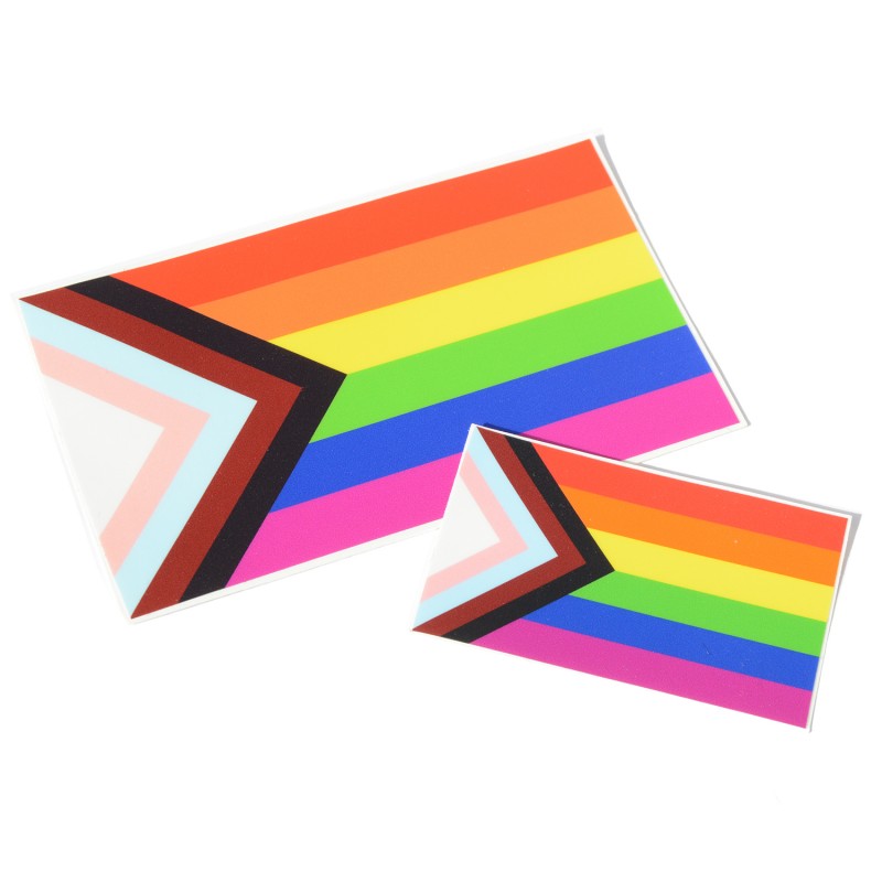 “Progress” Pride LGTBQI Flag by Daniel Quasar sticker