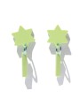 Light green Star earrings San Fabrizzio