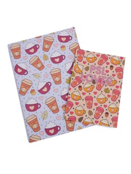 Pumpkin Spice Latte Pattern Sketchbook (Plus Free Postcard)