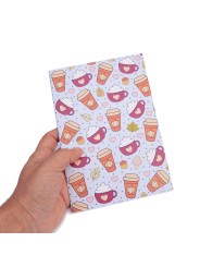 Pumpkin Spice Latte Pattern Sketchbook (Plus Free Postcard)