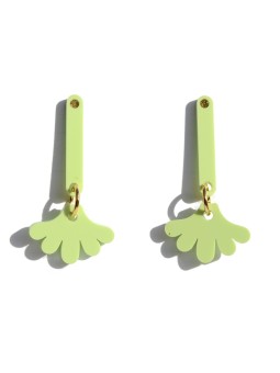 Pendientes Largos verde claro Juan Diaz Losada x San Fabrizzio