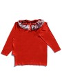 Red T-shirt with Ruffles