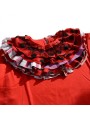 Red T-shirt with Ruffles