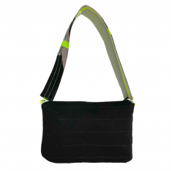 San Fabrizzio bag, made in patchwork of different recycled fabrics, padded