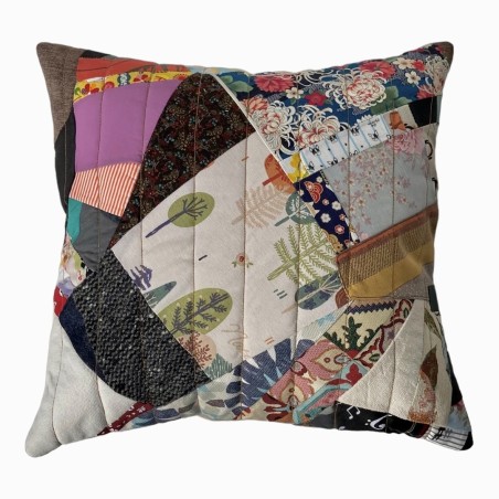 Funda de cojín en Patchwork