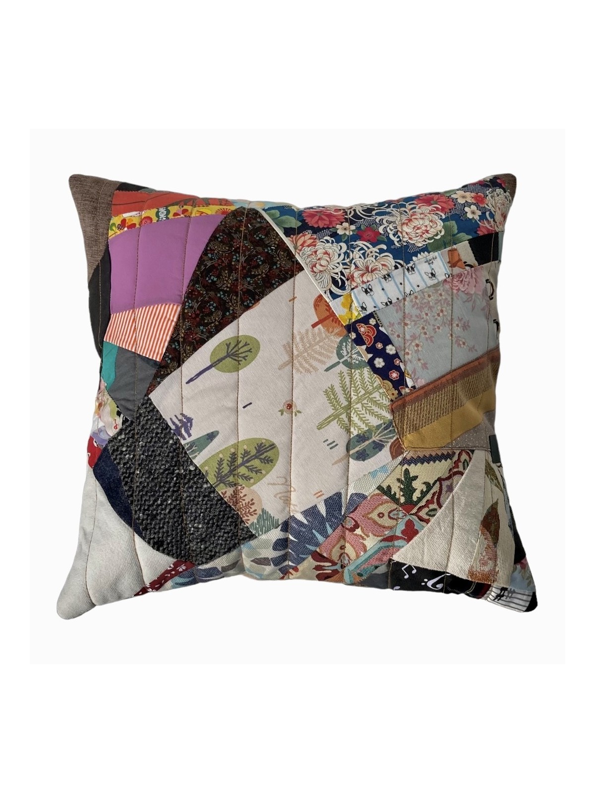 Funda de cojín en Patchwork