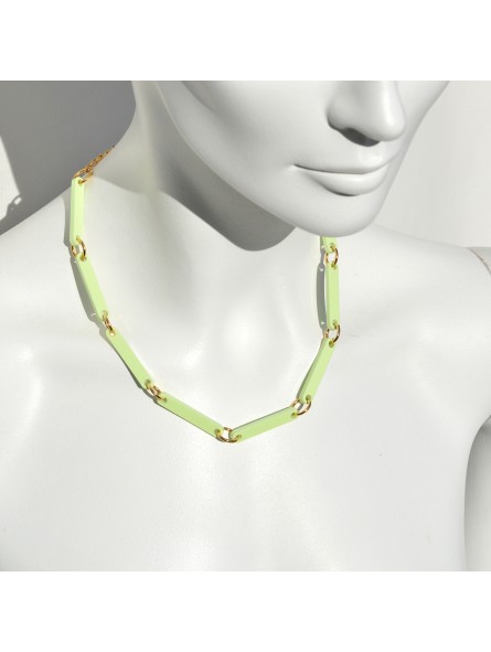 Light green bands necklaces San Fabrizzio