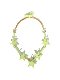 Collar de estrellas verde claro San Fabrizzio
