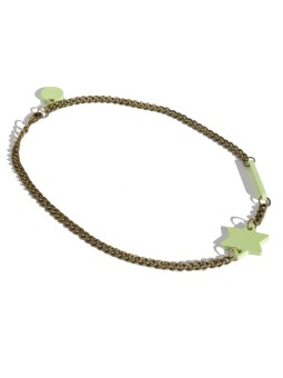 Collar con banda verde claro San Fabrizzio