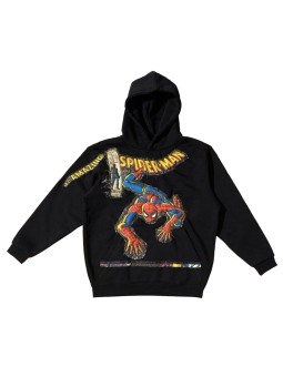 San Fabrizzio Black Sweatshirt with Spiderman