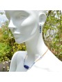 R earrings from San Fabrizzio in blue Swaroski