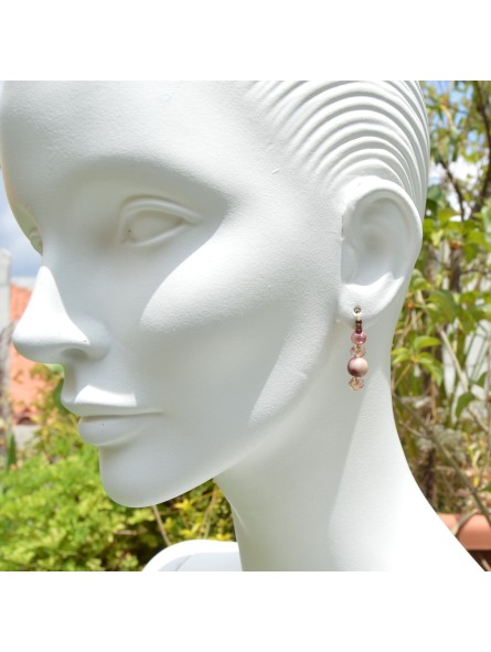 San Fabrizzio R earrings in shades of pink