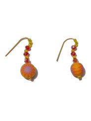 San Fabrizzio R earrings in yellow and red shades