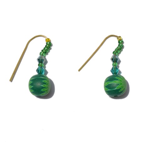 San Fabrizzio R earrings with green murrine