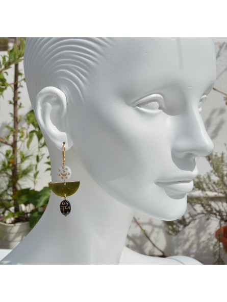 Egyptian scarab earrings
