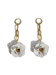 White Roses earrings, Malaje Handmade for San Fabrizzio.
