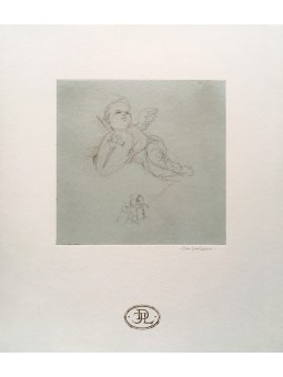 Dibujo Ángel con escudo