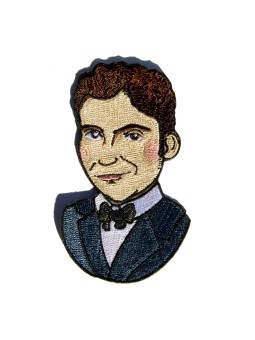 Federico García Lorca heat adhesive embroidered patch