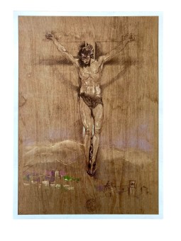 Reproduction on paper of "Sketch from Cristo del Silencio Poster"